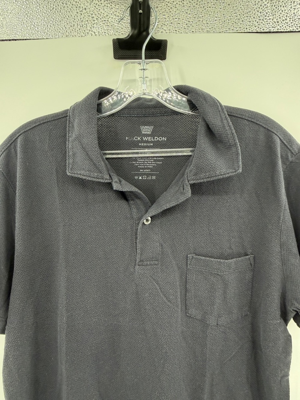 Mack Weldon Short Sleeve Performance Polo - Navy - Medium